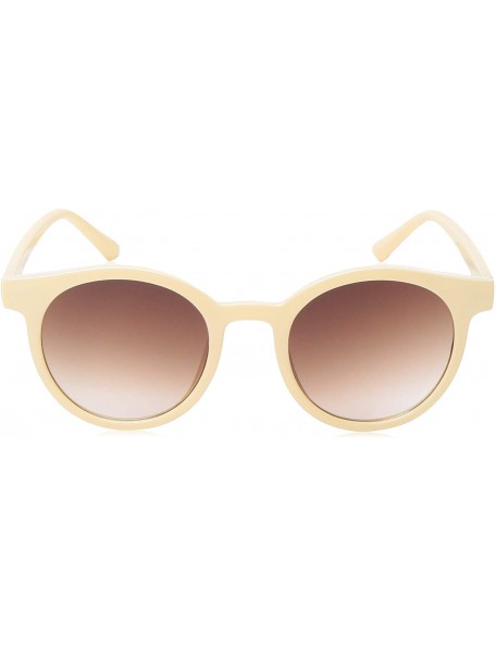 Round Low Key Round Sunglasses - Beige - CY18NIRAX0K $15.01