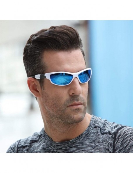 Square Polarized Sunglasses Driving Glasses Eyewear - Black Black - CM199OAAI7O $8.39