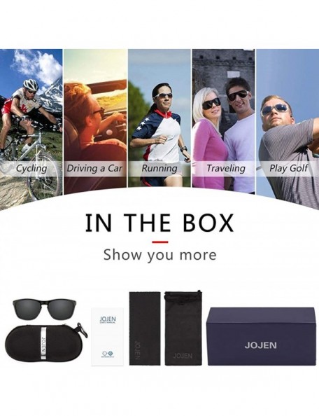 Square Polarized Sports Sunglasses for men women Baseball Running Cycling Fishing Golf Tr90 ultralight Frame JE001 - CN18UA9C...