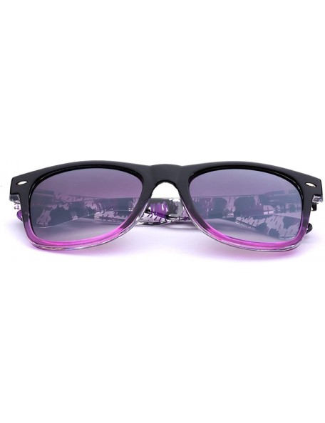 Rectangular Animal Print Ladies Retro Fashion Sunglasses - Purple - Animal Print - CN11OXKBGVR $7.46