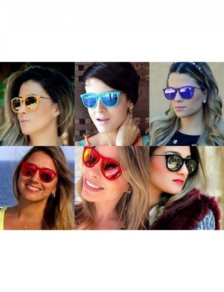 Oval sunglasses for women Retro Round Sunglasses Men Oval Frame Sun Glasses - 2 - CZ18WWMIIG7 $23.72