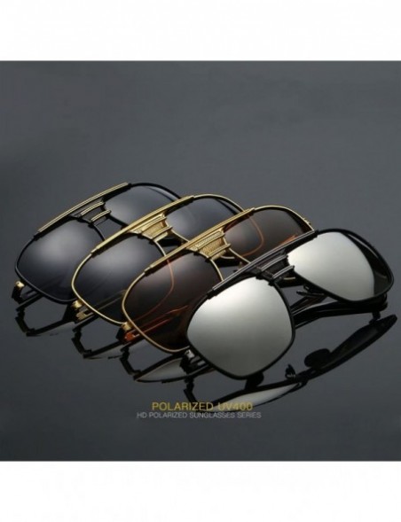 Oversized Fashion Oversized Polarized Sunglasses Square - 1 - CY1954RAH3N $19.09