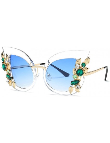 Rimless Womens Fashion Artificial Diamond Cat Ear Metal Frame Brand Classic Sun6131f - CN18RT80O8I $15.47