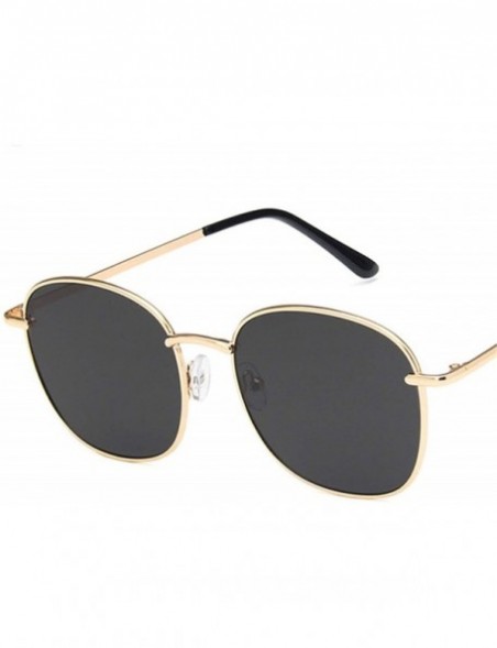 Oversized 2019 Vintage Large Frame Women Sunglasses Lady Luxury Retro Metal Glasses Mirror UV400 Oculos De Sol Shopping - CK1...