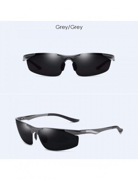 Aviator Male Aluminum Magnesium Polarizing Sunglasses Outdoor Sports Riding Sunglasses Driver's Driving Glasses - B - C718QCI...