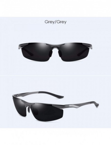 Aviator Male Aluminum Magnesium Polarizing Sunglasses Outdoor Sports Riding Sunglasses Driver's Driving Glasses - B - C718QCI...