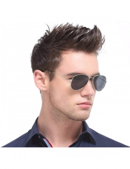 Aviator Sunglasses for men Polarized Sunglasses Classic toad glasses for driving - E - CC18Q06XTTQ $18.87