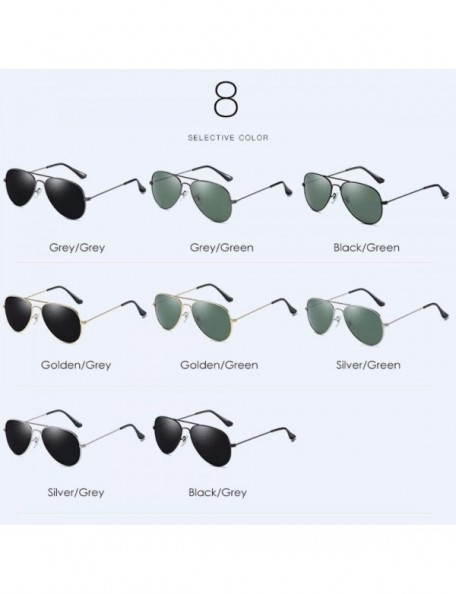 Aviator Sunglasses for men Polarized Sunglasses Classic toad glasses for driving - E - CC18Q06XTTQ $18.87