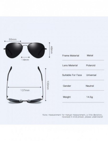 Aviator Sunglasses for men Polarized Sunglasses Classic toad glasses for driving - E - CC18Q06XTTQ $18.87