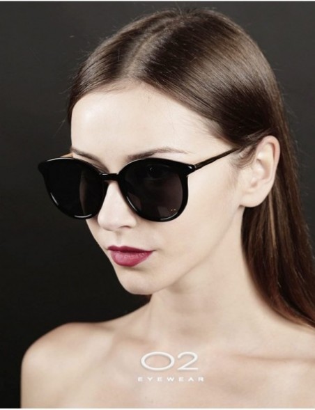 Round 97004 Oversize Cat Eye Flat Round Mirror Women Men Sunglasses - Metal Arm - CZ12JQRZJNR $16.78