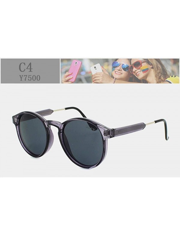 Aviator Round Sunglasses Women Points Men Vintage Black Y7500 C1 Box - Y7500 C4 Box - C018XE0DX28 $12.94