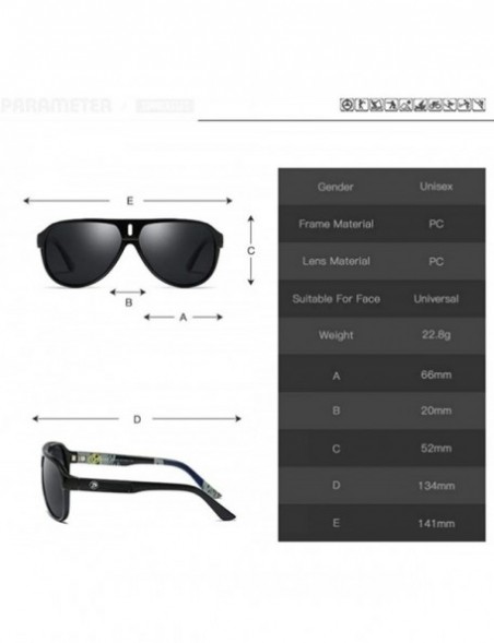 Aviator Polarized Sunglasses Men Driving Shades Male Retro NO1 Polarized - No7 - C218Y5UWTQ6 $12.33