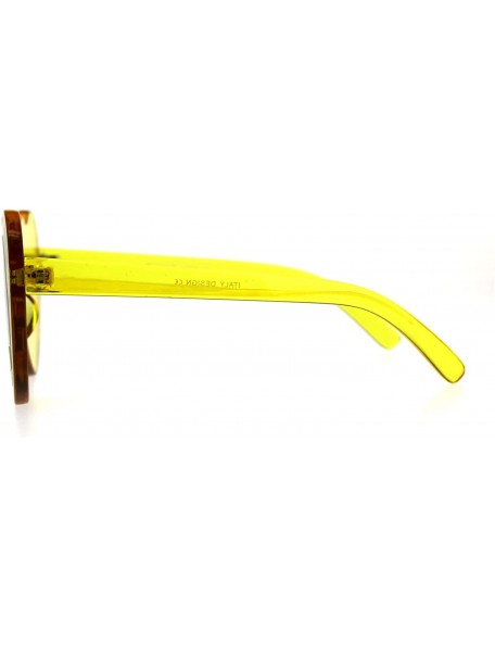 Rimless Womens Heart Shape Rimless Shield Hippie Groove Valentine Sunglasses - Yellow - CE18DERMMD0 $10.58