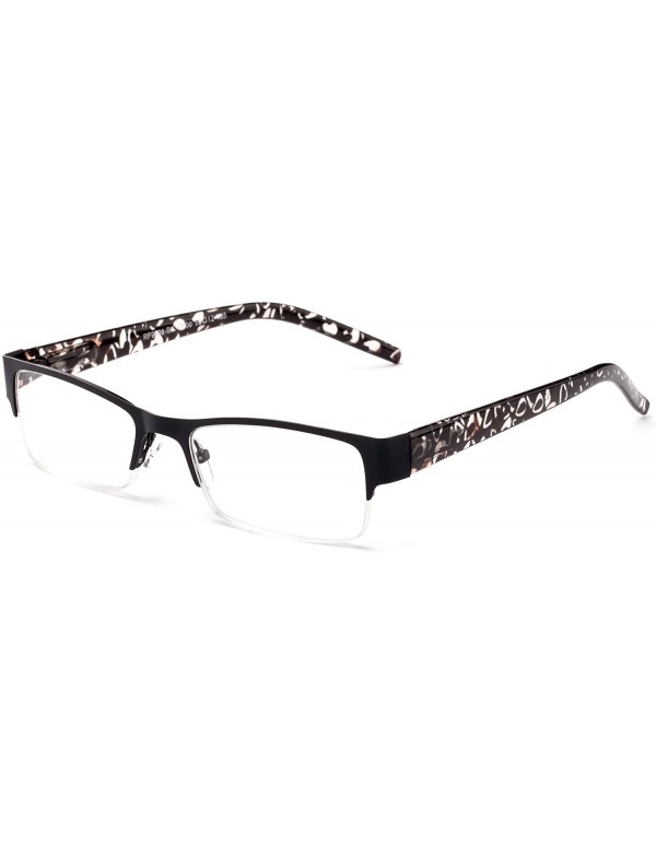 Square "Second" Aluminum Brushed Prescription Ready Clear Lens Rx Frames - Black - C912KRZF2YD $16.65