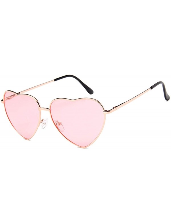 Oversized Sunglasses Women Brand Designer Candy Color Gradient Sun Glasses Outdoor Goggles Party - Gold Pink - CU18WD7USES $2...