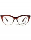 Cat Eye Vintage Retro Fashion Clear Lens Glasses Womens Half Rim Look Cateye - Brown - C0187C66U09 $13.09