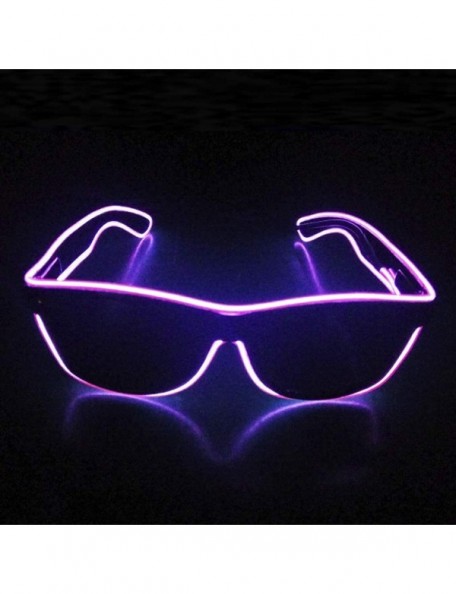 Semi-rimless LED Sunglasses- El LED Club Party Light Up Glasses Eyeglasses Bright Flashing Costumes For Party Halloween - CX1...