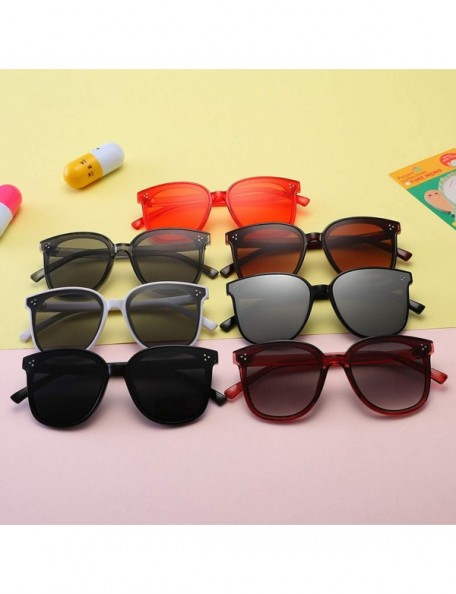 Oversized 2019 New Children Baby Fashion Sunglasses Children's Rice Nails Girls Boys Oculos - Green - CN199CL6Q6I $18.14