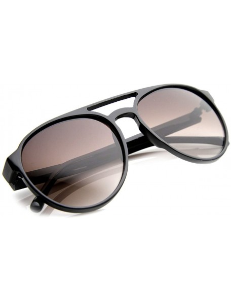 Aviator Thin Crafted Retro Plastic Aviator Sunglasses - Matte-black Lavender - CO11XUNSWVZ $12.23