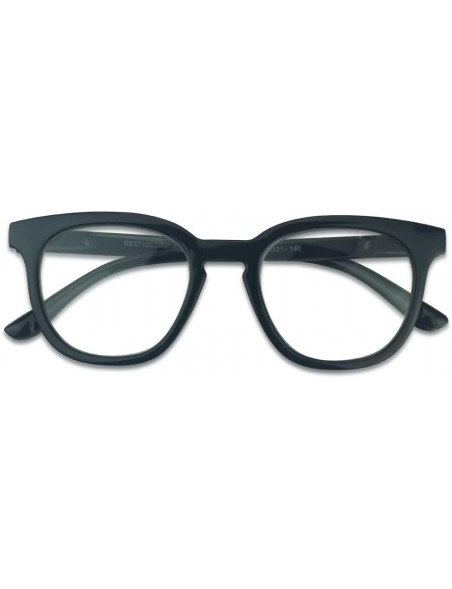 Wrap Semi Oversized Reading Readers Strength - Black - CO196MUO3ZW $18.14