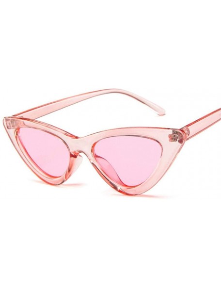 Oversized 2019 New Fashion Cute Sexy Ladies Cat Retro Sunglasses Women Vintage Black Grey - Pink Pink - C818YKUQX90 $7.75