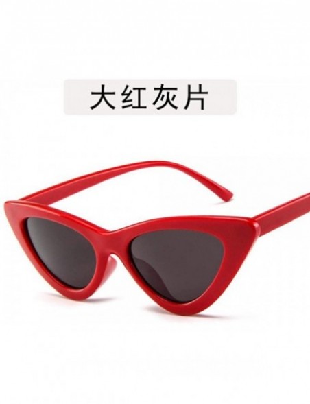 Oversized 2019 New Fashion Cute Sexy Ladies Cat Retro Sunglasses Women Vintage Black Grey - Pink Pink - C818YKUQX90 $7.75