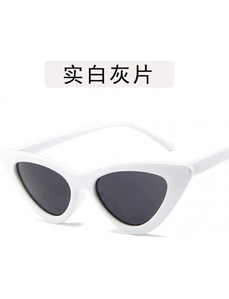 Oversized 2019 New Fashion Cute Sexy Ladies Cat Retro Sunglasses Women Vintage Black Grey - Pink Pink - C818YKUQX90 $7.75