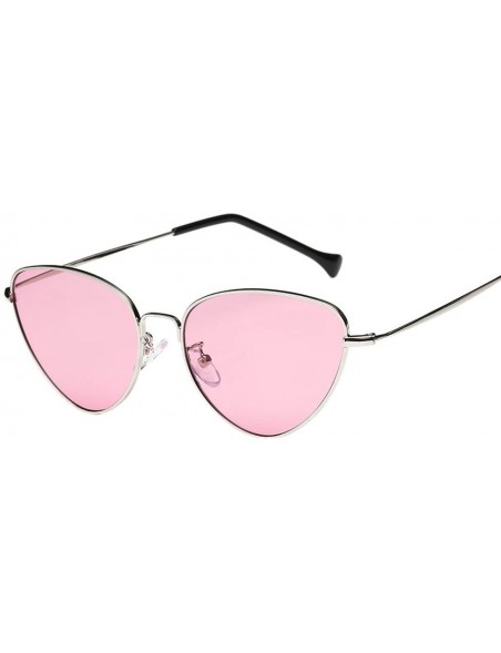 Sport Hot Sale! Fashion Glasses-Women Men Summer Vintage Retro Cat Eye Sunglasses Designer Polarized Eyewear (Pink) - CA18QSG...