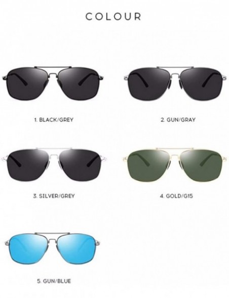 Aviator Men's Polarizers Drive Outdoors with Sunglasses Box Retro Sunglasses - C - CM18Q92ZEO7 $37.29