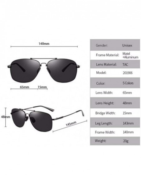 Aviator Men's Polarizers Drive Outdoors with Sunglasses Box Retro Sunglasses - C - CM18Q92ZEO7 $37.29