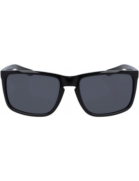 Rectangular Men's Melee XL Rectangular Sunglasses - Shiny Black/Smoke - CX197I5N6S6 $41.74