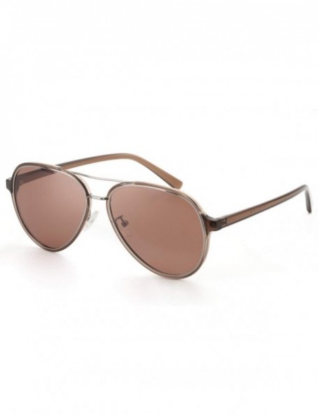 Sport Aviator Sunglasses Women Polarized - Brown Frame / Brown Polarized Lens - CO193G7ULGN $21.94