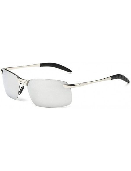 Aviator Sun Glasses Classic Retro Metal Frameless Men's Polarized UV400 Drive 8 - 7 - CV18YQU3TOW $12.28