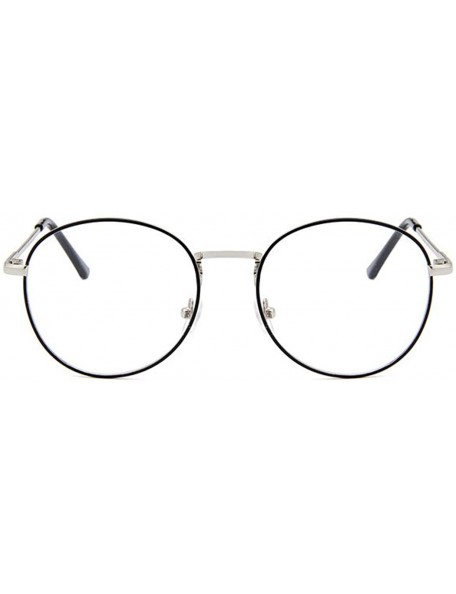 Wayfarer round metal Glasses classic Retro Frame for Men Women clear lens Eyewear - Color 4 - CX18MDNEWN8 $10.57