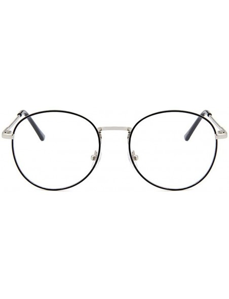 Wayfarer round metal Glasses classic Retro Frame for Men Women clear lens Eyewear - Color 4 - CX18MDNEWN8 $10.57