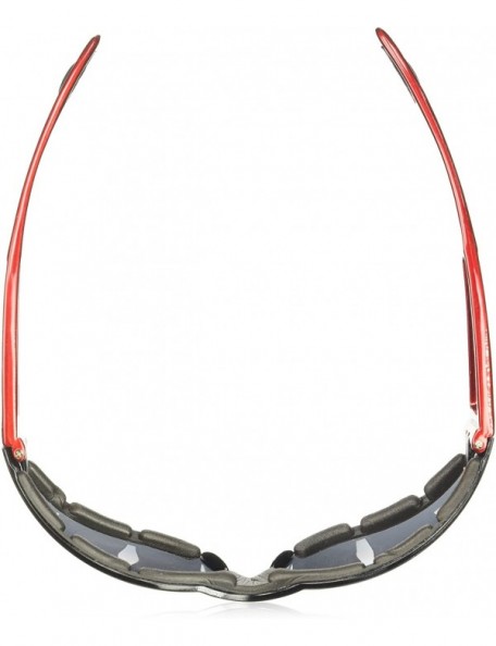 Sport Shield Sunglasses - Red Frame/Smoked Lens - CQ112D6PD1R $11.34