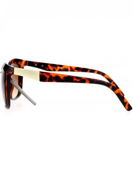 Cat Eye Diva Womens Oversize Cat Eye Butterfly Plastic Sunglasses - Tortoise - CT122KQ8GEF $10.12