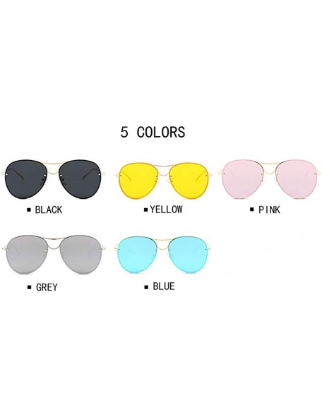 Oversized Oversized Sunglasses for Women UV400 Outdoor Sun Protection Mirroed Glasses-- Black - CM18QRS5L2I $12.01