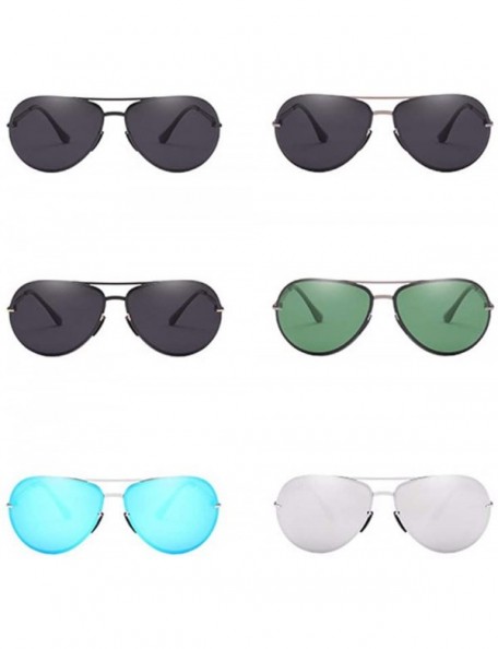 Aviator Male Polarized Sunglasses Driver Drives Outdoor UV400 Glare-proof High Definition Sunglasses - E - CQ18Q7XU638 $36.65